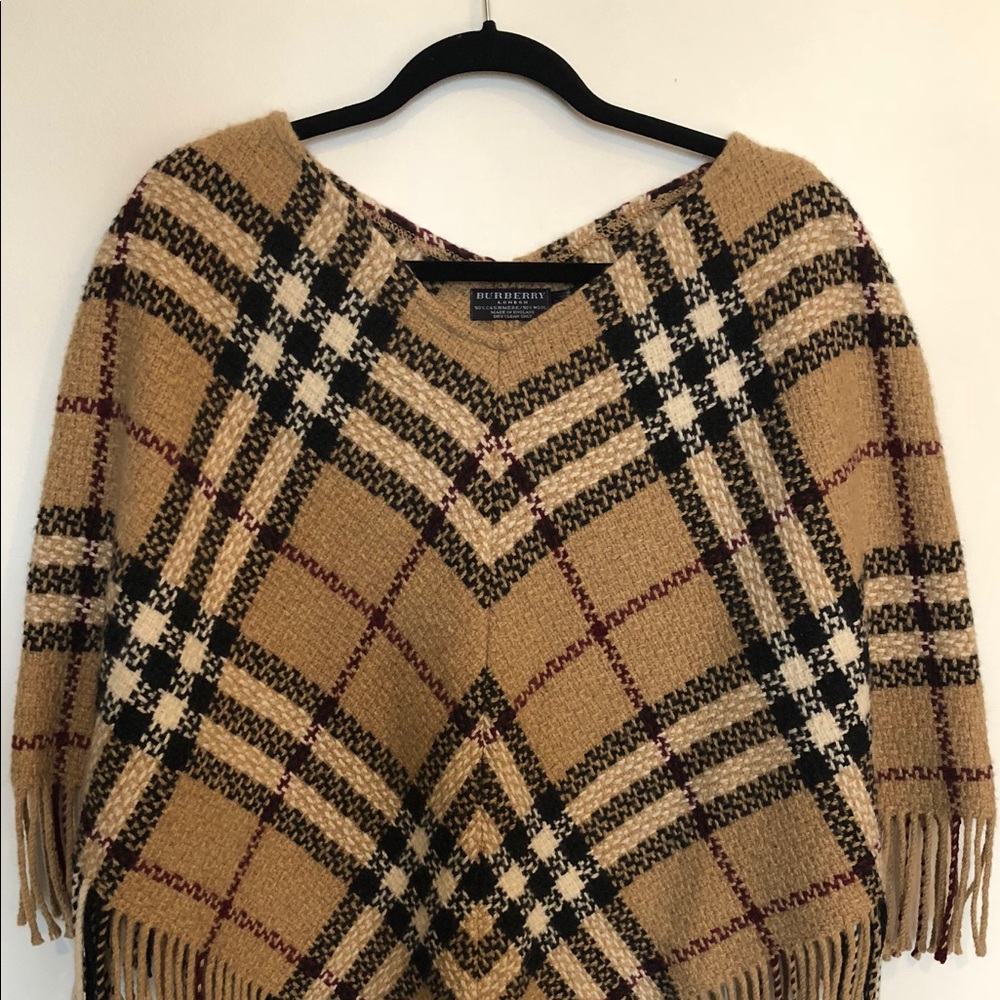 Burberry London Cashmere/Wool Poncho